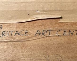 Original Art Demetrico Diego Man with Rooster Painting	Frame: 33.5 x 28.5 Image: 23.5 x 18.5	
