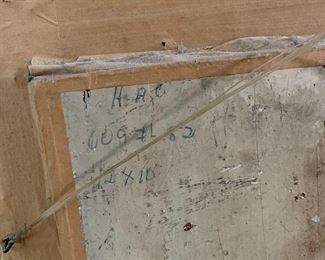 Original Art  Demetrico Diego  Mother & Child Painting	Frame: 22x20 Image:12x10	
