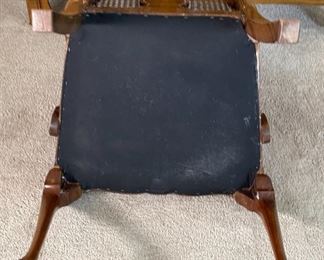Antique Burl Wood Cane Back Chair	39x23x24in	HxWxD

