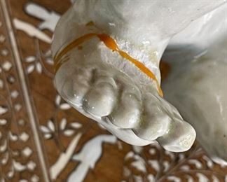 AS-IS Chinese Porcelain Opium Pillow  Blue & White	9 x 6.5 x 14.5	HxWxD
