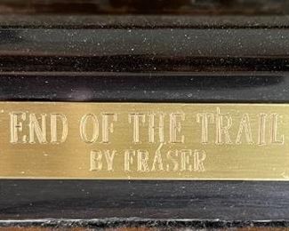 James Earle Fraser End of The Trail Bronze Statue Sculpture	14 x 6 x 12in	HxWxD
