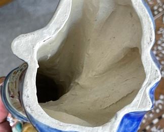 As-Is Japanese Porcelain Woman figurine signed basket	10.75 inches high	
