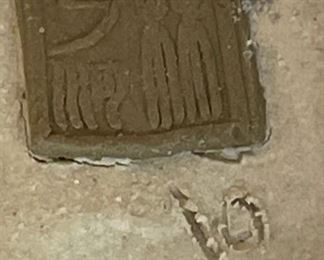 As-Is Japanese Porcelain Woman figurine signed basket	10.75 inches high	
