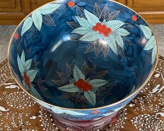 Overjoy Hong Kong Porcelain Bowl	9in H  x 14in diameter	
