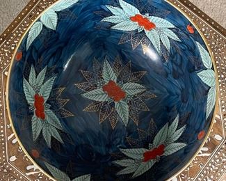 Overjoy Hong Kong Porcelain Bowl	9in H  x 14in diameter	
