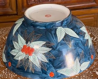 Overjoy Hong Kong Porcelain Bowl	9in H  x 14in diameter	
