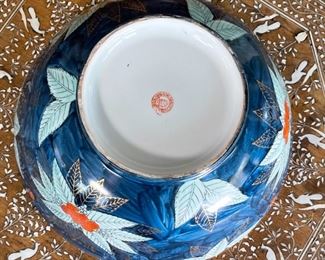 Overjoy Hong Kong Porcelain Bowl	9in H  x 14in diameter	
