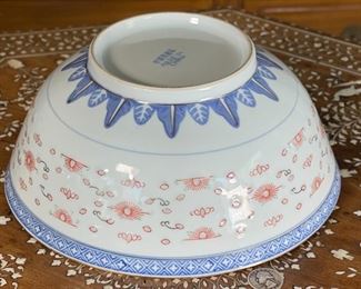 Jingdezhen China Porcelain Bowl	4.5 x 9.75in diameter	
