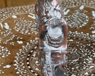 Hand Carved Chinese Wood Dragon	7 x 2.5 x 16in	HxWxD
