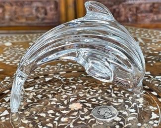 Waterford Crystal Dolphin Figurine / Paperweight	3.5 x 2.25 x 5.25in	HxWxD
