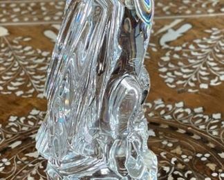 Vintage Baccarat (France) Clear Crystal Glass Napoleonic Eagle Figurine Signed	7 x 5 x 2.5in	HxWxD
