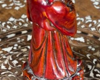 Chinese Wise Man Figurine Holding Child Feng Shui	5 inches high	
