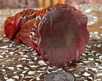 Chinese Wise Man Figurine Holding Child Feng Shui	5 inches high	
