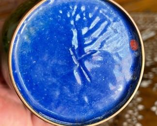 2pc 8in Cloisonne Vases PAIR Large	8in H x 2.5in  Diameter at opening	
