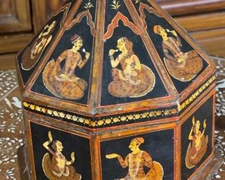 Hand Painted Rajasthani Octagon Box	11 x 9 x 9.5in	HxWxD
'