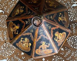 Hand Painted Rajasthani Octagon Box	11 x 9 x 9.5in	HxWxD
