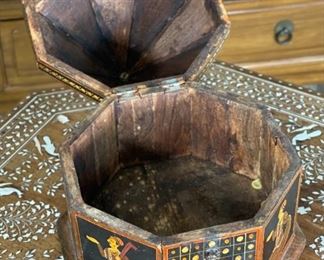 Hand Painted Rajasthani Octagon Box	11 x 9 x 9.5in	HxWxD
