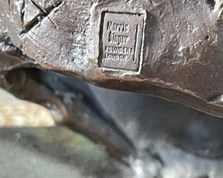 Heavy Bronze Bust Sculpture Morris Singer Art Foundry	14 x 6 x 8in	HxWxD
