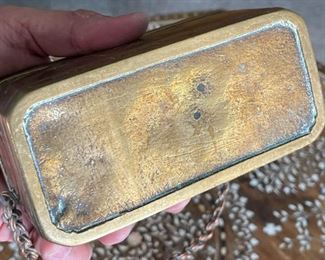 Chinese Antique Etched Brass Box Hinged #1	2.75x6x3in	HxWxD
