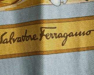 Salvatore Ferragamo Silk Scarf Birds	34x34in	
