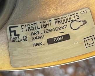 Gold Office Gooseneck Lamp FIRSTLIGHT Holland		
