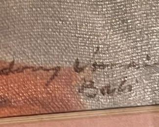 Original Art Balinese Woman Oil Painting	Frame: 19.5 x 17 Image: 13.5 x 11	
