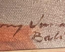 Original Art Balinese Woman Oil Painting	Frame: 19.5 x 17 Image: 13.5 x 11	
