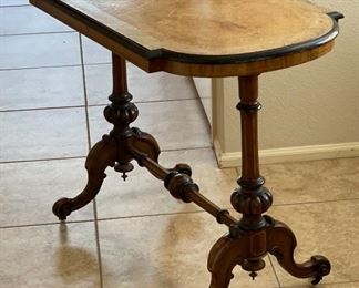 Antique Burl Wood Accent Table	38 x 29 x 20.5in	HxWxD
