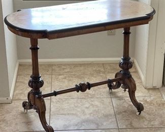 Antique Burl Wood Accent Table	38 x 29 x 20.5in	HxWxD
