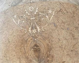 Antique Burl Wood Accent Table	38 x 29 x 20.5in	HxWxD
