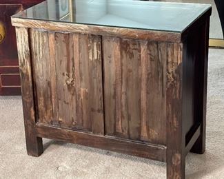 2pc Rustic Asian Nightstands	27 x 30 x 16.5in	HxWxD
