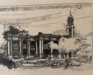 Signed Litho Building Print The Railway Station Kowloon Tom Briggs	Frame: 23 x 25in	
