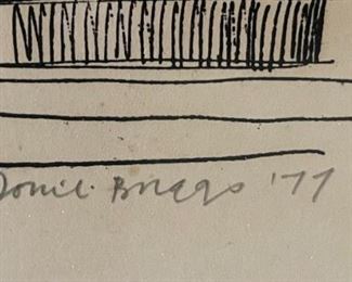 Signed Litho Building Print The Supreme Court Building Hong Kong Tom Briggs	Frame: 23 x 25in	
