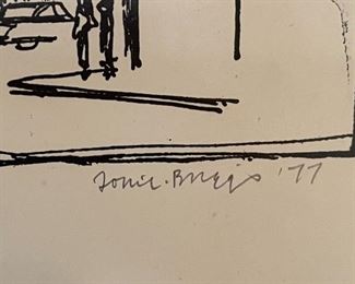 Signed Litho Building Print The Post Office Building Hong Kong Tom Briggs	Frame: 23 x 25in	
