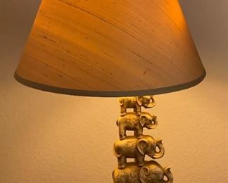 Stacked Elephant Lamp	27 x 17 diameter	
