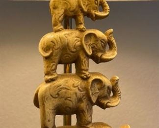 Stacked Elephant Lamp	27 x 17 diameter	
