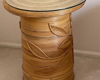Vintage Bamboo Accent table	24 x 20 diameter	
