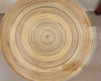 Vintage Bamboo Accent table	24 x 20 diameter	
