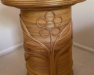 Vintage Bamboo Accent table	24 x 20 diameter	
