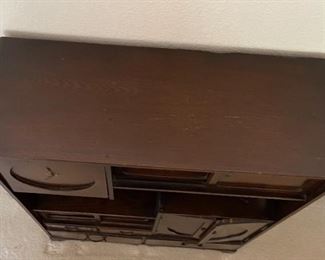 Antique Japanese Tea Tansu Wardrobe Dresser  Korean Chest	34.75 x 29 x 11in	HxWxD
