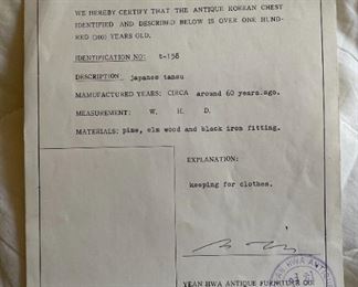 Antique Japanese Tea Tansu Wardrobe Dresser  Korean Chest	34.75 x 29 x 11in	HxWxD
