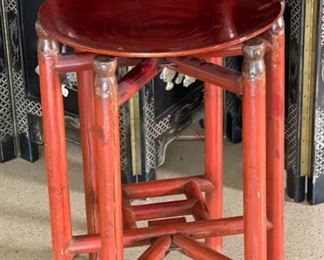 Red Lacquer Chinese Dragon stand	67 x 24.5 x 20in	HxWxD

