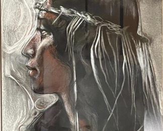 Original Art Tahidi	Frame: 23x19.5in	
