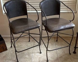 2pc Iron Counter Height Chairs	36 x 18.5 x 18 Seat height 23.5in	
