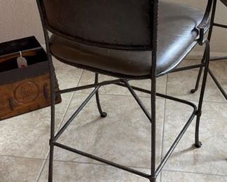 2pc Iron Counter Height Chairs	36 x 18.5 x 18 Seat height 23.5in	
