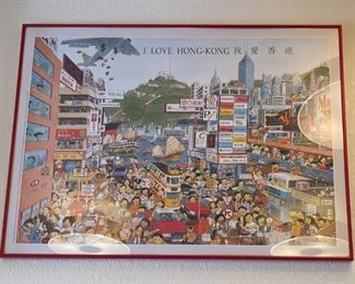 I love Hong Kong Framed Poster	26 x 36in	
