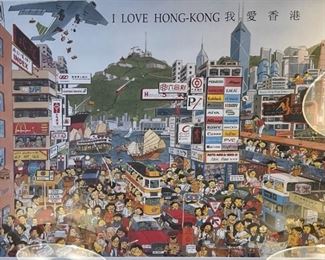 I love Hong Kong Framed Poster	26 x 36in	
