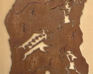 Rustic Metal Art Petroglyph	37 x 28in	
