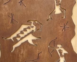 Rustic Metal Art Petroglyph	37 x 28in	
