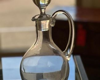 Baccarat large wine decanter with handle	13in x 8in	
